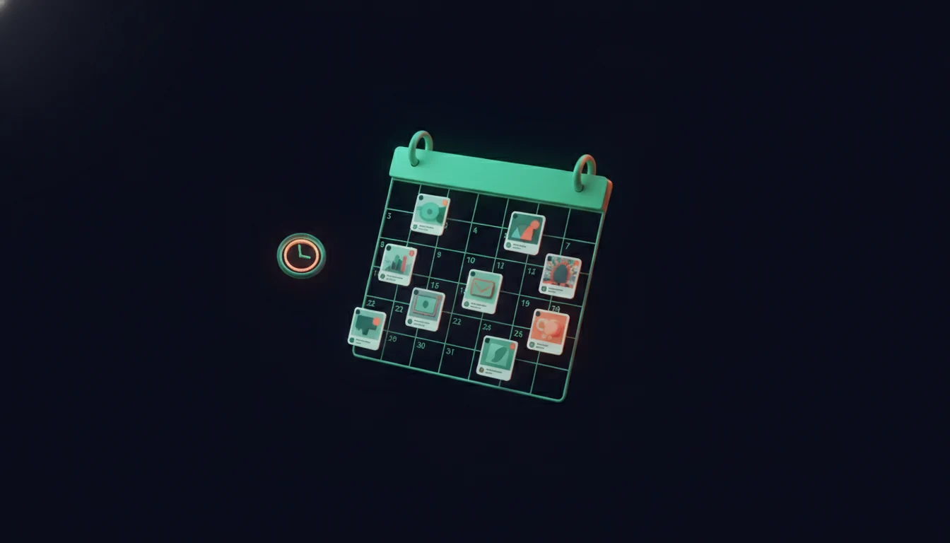 Content calendar